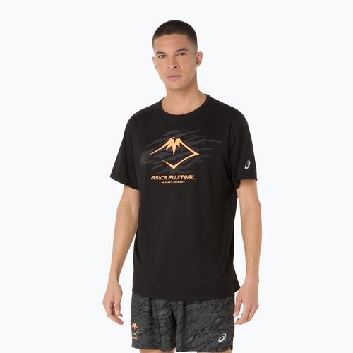 Pánske bežecké tričko ASICS Fujitrail Logo SS performance black