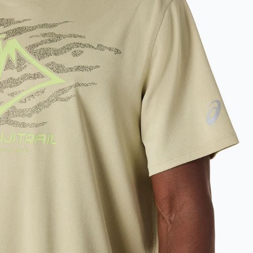 Pánske bežecké tričko ASICS Fujitrail Logo SS khaki