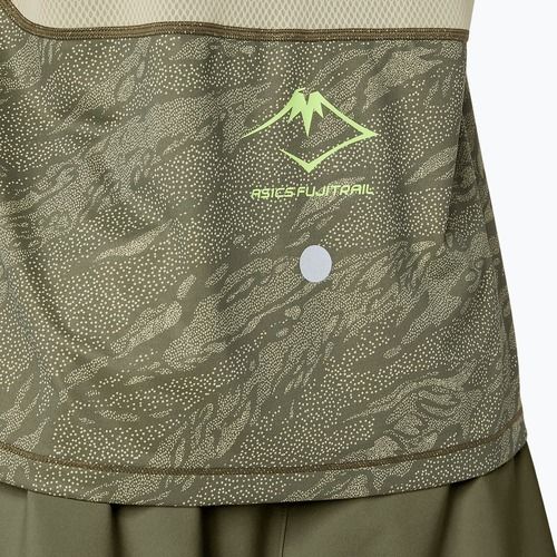 Pánske bežecké tričko ASICS Fujitrail Singlet mantle green/khaki