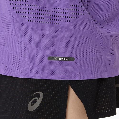 Pánske bežecké tričko ASICS Metarun Singlet edo purple