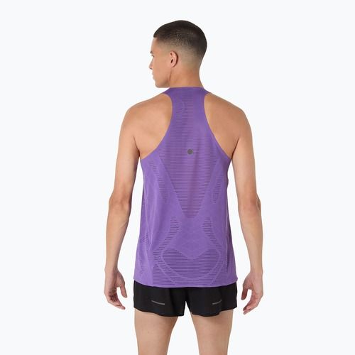 Pánske bežecké tričko ASICS Metarun Singlet edo purple