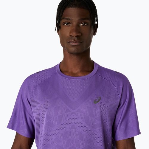Pánske bežecké tričko ASICS Metarun SS Top edo purple