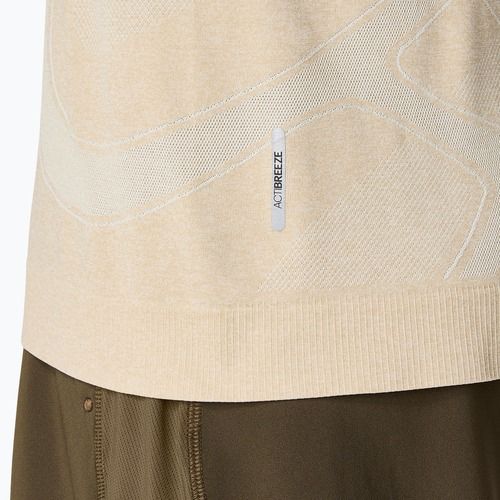 Pánske bežecké tričko longsleeve ASICS Road Seamless LS cream