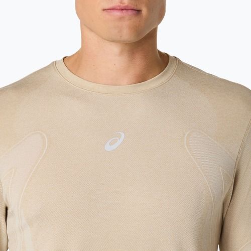 Pánske bežecké tričko longsleeve ASICS Road Seamless LS cream