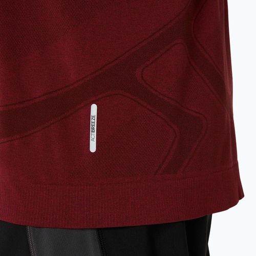 Pánske bežecké tričko longsleeve ASICS Road Seamless LS dark red planet