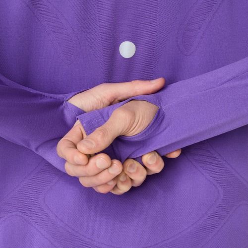 Pánske bežecké tričko longsleeve ASICS Road Seamless LS edo purple
