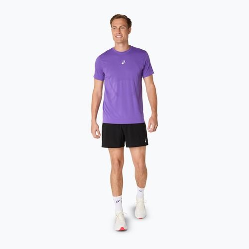 Pánske bežecké tričko ASICS Road Seamless edo purple