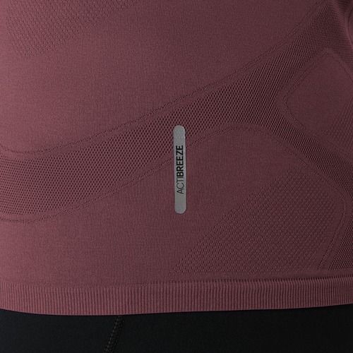 Dámske bežecké tričko longsleeve ASICS Road Seamless LS dark currant/port royal