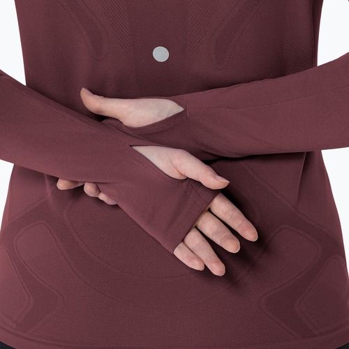 Dámske bežecké tričko longsleeve ASICS Road Seamless LS dark currant/port royal