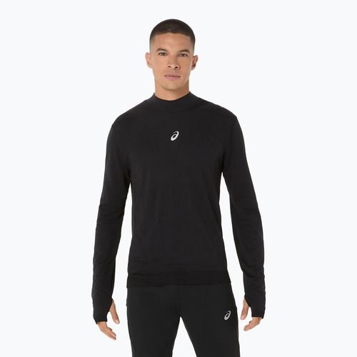Pánske bežecké tričko longsleeve ASICS Road Winter Seamless performance black