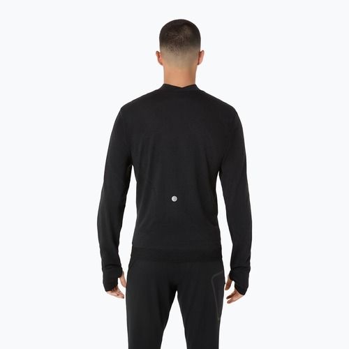 Pánske bežecké tričko longsleeve ASICS Road Winter Seamless performance black