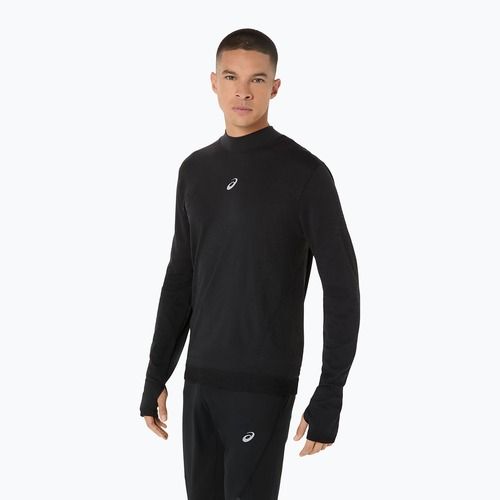 Pánske bežecké tričko longsleeve ASICS Road Winter Seamless performance black