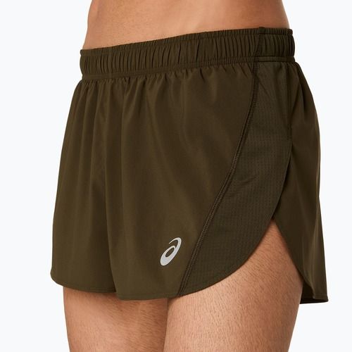 Pánske bežecké šortky ASICS Core Split Short brown stone
