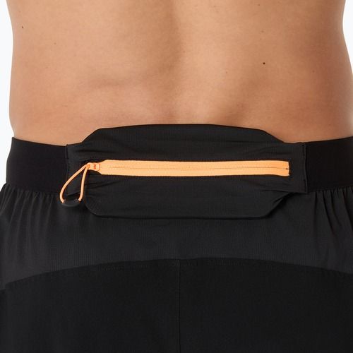 Pánske bežecké šortky ASICS Fujitrail All Over Print 5IN performance black