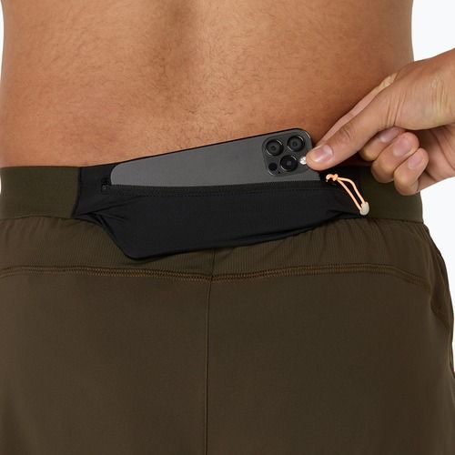 Pánske bežecké šortky ASICS Road 5IN brown stone