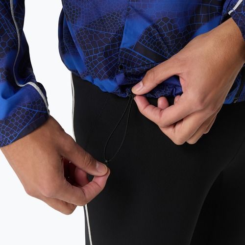 Pánska bežecká bunda ASICS Road Lite-Show Packable performance black/dark cobalt