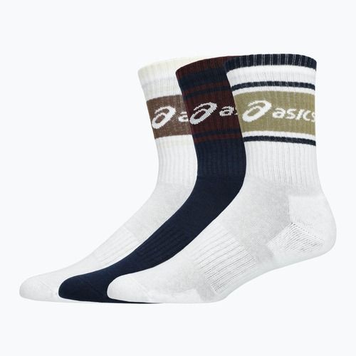 Ponožky ASICS Logo Crew 3 pary midnight/dark red planet/lemongrass