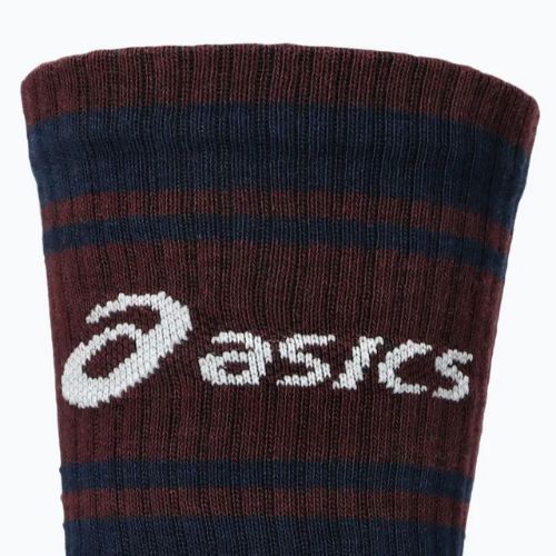 Ponožky ASICS Logo Crew 3 pary midnight/dark red planet/lemongrass