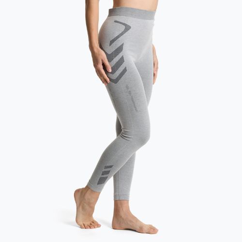 Dámske termoaktyvne nohavice spodná bielizeň KADVA ALPINESTEP BAMBOO THERMO LIGHT PLUS bezšvové šedé