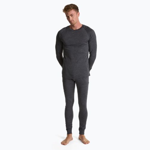 Pánska termo mikina 100% WOOLCANO MERINO TOP0538 gray