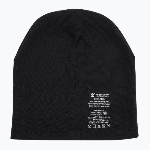 Čiapka WOOLCANO MERINO 100% HAT0441 black