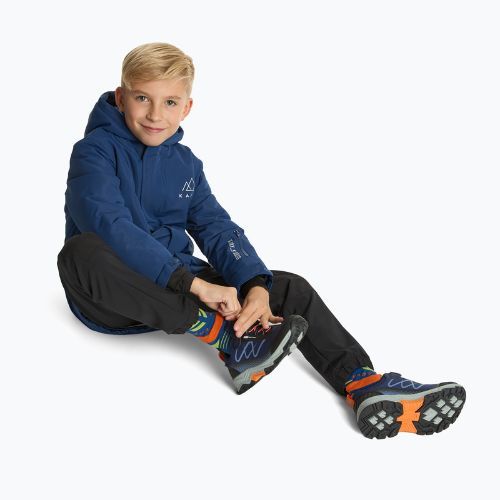 Detské trekingové topánky Kadva Rocky Trail Low WaterProof Softshell navy / black