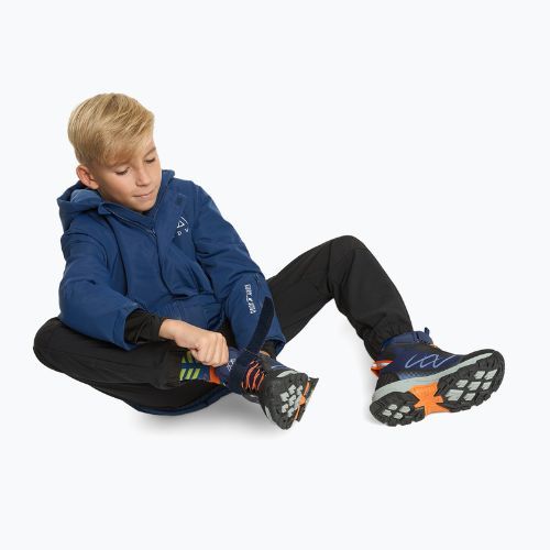 Detské trekingové topánky KADVA Rocky Trail Mid WaterProof Softshell navy / black