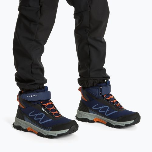 Detské trekingové topánky KADVA Rocky Trail Mid WaterProof Softshell navy / black