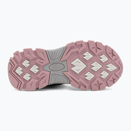 Detské trekingové topánky KADVA Rocky Trail Mid WaterProof Softshell gray / pink