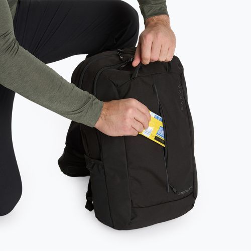 Turistický batoh KADVA anyWAY 25 l čierny