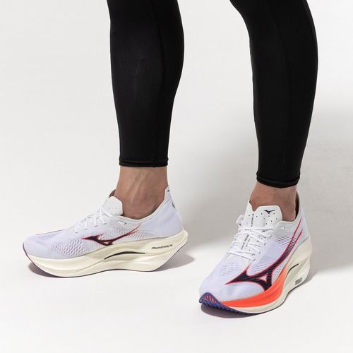 Bežecké topánky Mizuno Wave Rebellion Pro 3 white/baritone blue/fiery cora