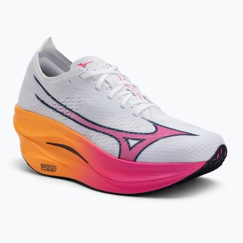 Bežecké topánky Mizuno Wave Rebellion Pro 3 white/pink tetra/tang orange