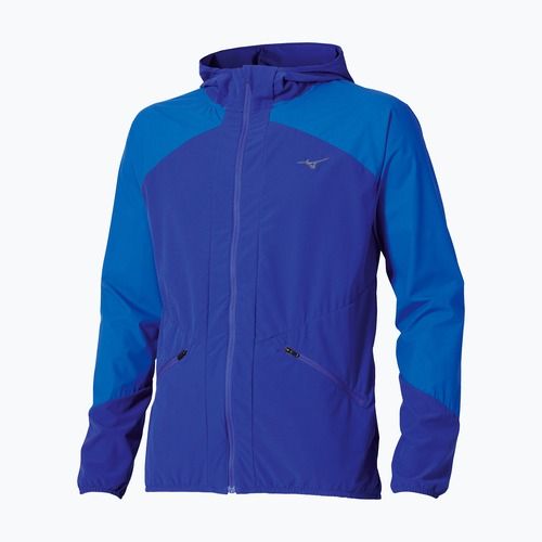 Pánska bežecká bunda Mizuno Active Alpha Hodded sodalite blue