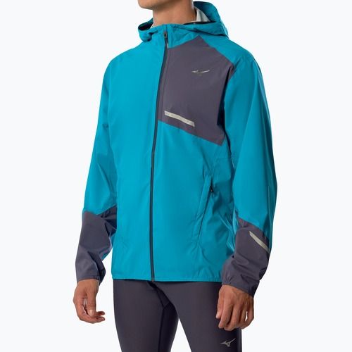 Pánska bežecká bunda Mizuno Waterproof 20K ER capri breeze