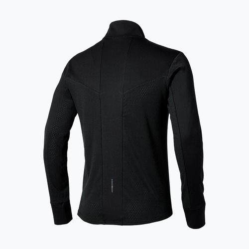 Pánske bežecké tričko longsleeve Mizuno Active Warm Half Zip black