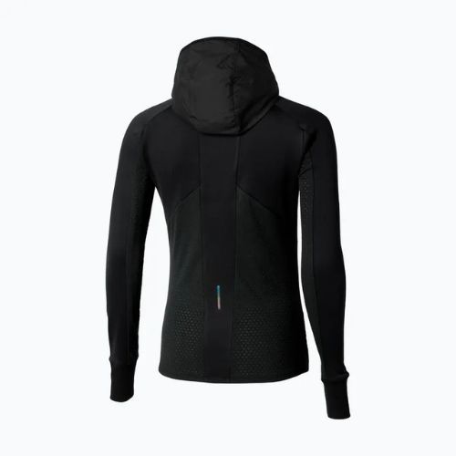Dámska bežecká bunda Mizuno Active Warm Hybrid Full Zip Hooded black