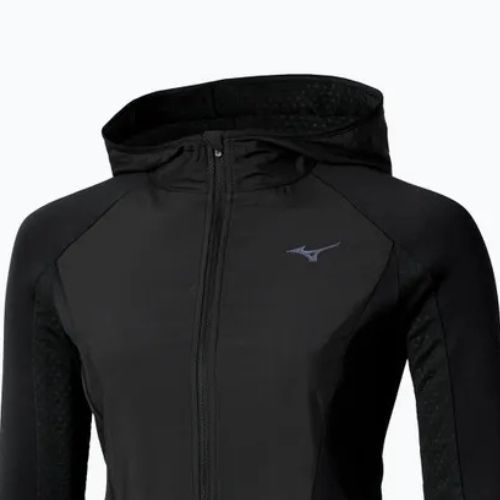 Dámska bežecká bunda Mizuno Active Warm Hybrid Full Zip Hooded black
