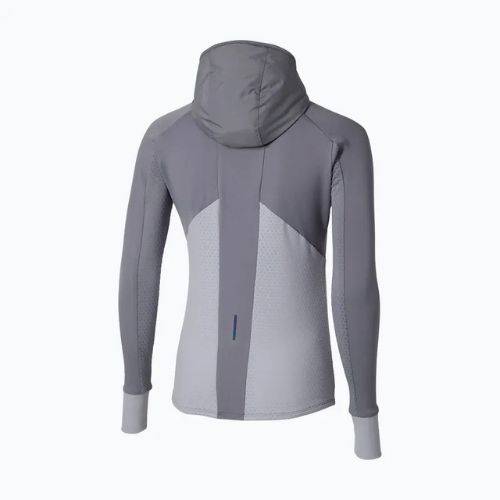 Dámska bežecká bunda Mizuno Active Warm Hybrid Full Zip Hooded quicksilver