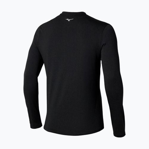 Pánske bežecké tričko longsleeve Mizuno Core Impulse Half Zip Tee black