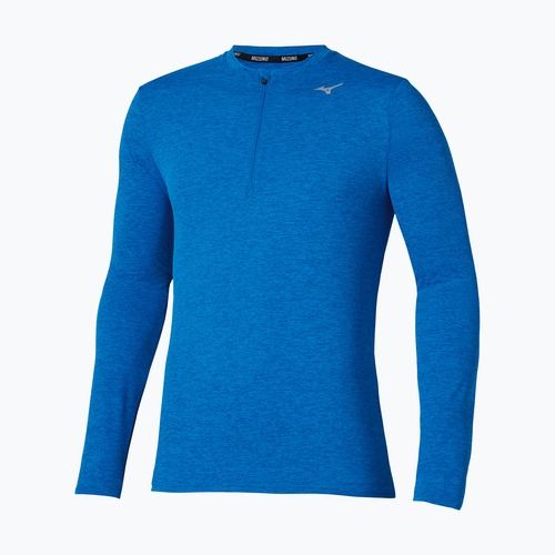 Pánske bežecké tričko longsleeve Mizuno Core Impulse Half Zip Tee princess blue