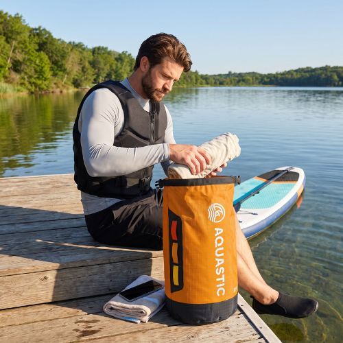 Vodotesný vak AQUASTIC Dry Bag 13 l Nylon/TPU orange