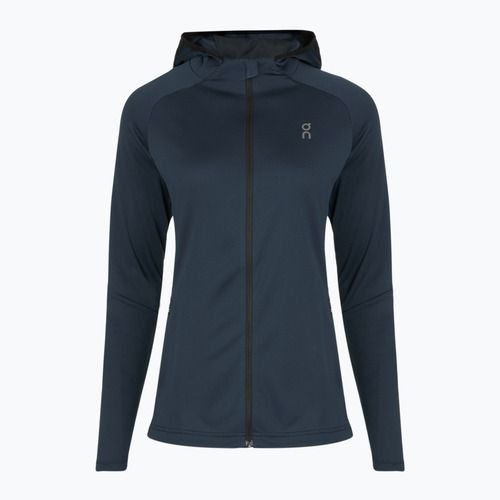 Dámska bežecká mikina On Climate Zip Hoodie navy