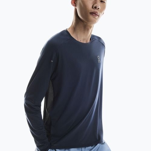 Pánske bežecké tričko longsleeve On Performance Long-T navy/black