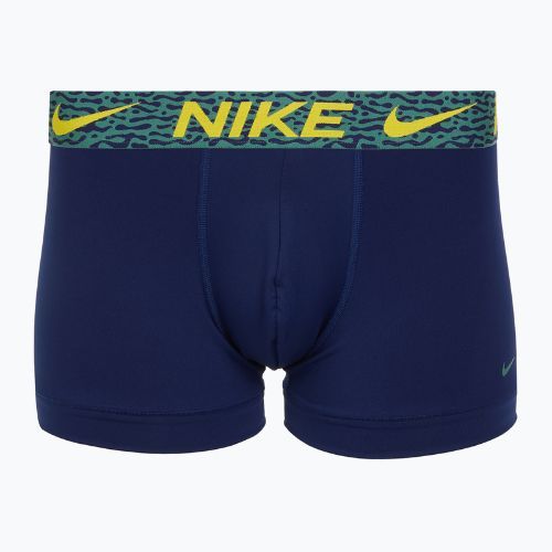 Pánske boxerky Nike Dri-Fit Essential Micro Trunk 3 pary blu void/lgh crim/brht citron/evergrn aura/abst wb