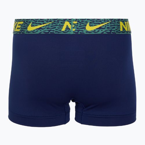 Pánske boxerky Nike Dri-Fit Essential Micro Trunk 3 pary blu void/lgh crim/brht citron/evergrn aura/abst wb