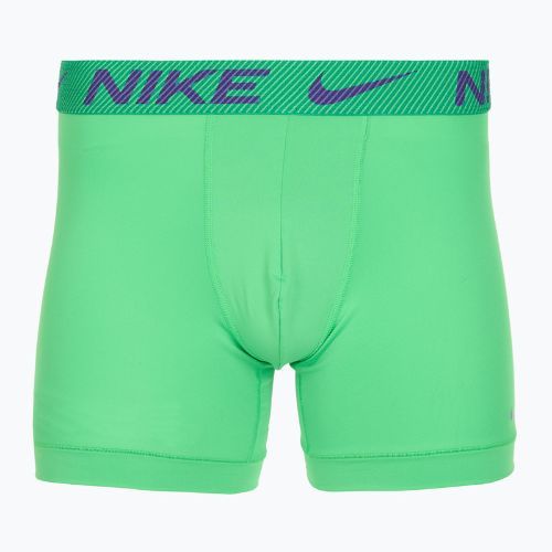 Pánske boxerky Nike Dri-Fit Essential Micro Boxer Brief 3 pary green shock/wild violet/black txtd wb