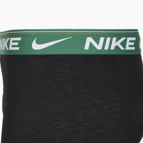 Pánske boxerky Nike Dri-FIT Ultra Comfort 3 pary black evrgreen aura/deep night/black waistband