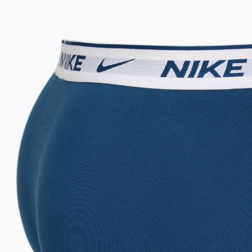 Pánske boxerky Nike Everyday Cotton Stretch Trunk 3 pary light armry blue/blue force/white waistband