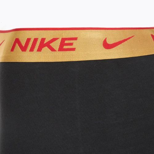 Pánske boxerky Nike Everyday Cotton Stretch Trunk 3 pary blk/university red/wheat gold/black high shine wb