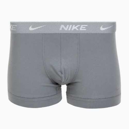 Pánske boxerky Nike Everyday Cotton Stretch Trunk 3 pary black/iron gry/cool grey high shine textured wb